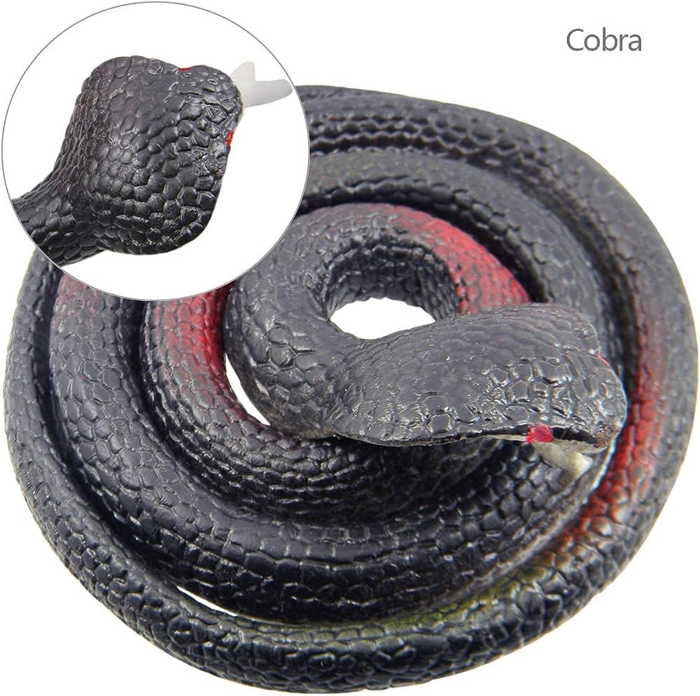Realistic Rubber Snakes Long Fake Snake,Pranks Toy Snakes