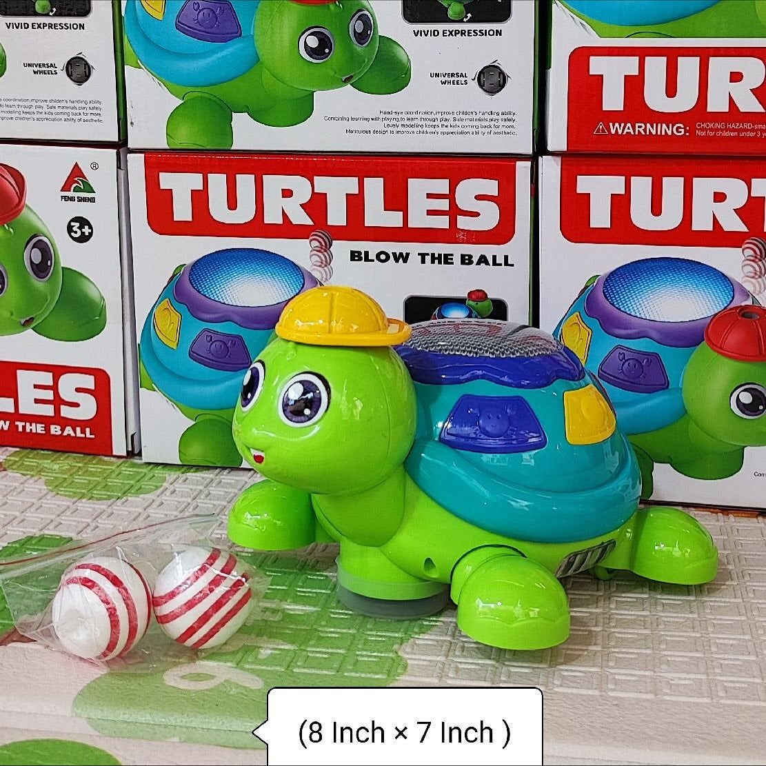 Blow the Ball Turtle Toy with Music & Lights – Fun Interactive Play for Kids