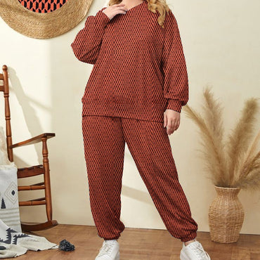 Check Pattern Loungewear Set For Women Stylish Design Smooth Comfort Easy Wear - Large
