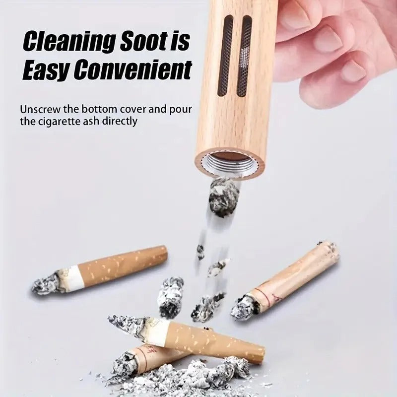 Portable Mobile Ashtray Mini Car Ashtray Anti Soot Flying Cigarette Cover Not Produce Ashes Cigarette Holder