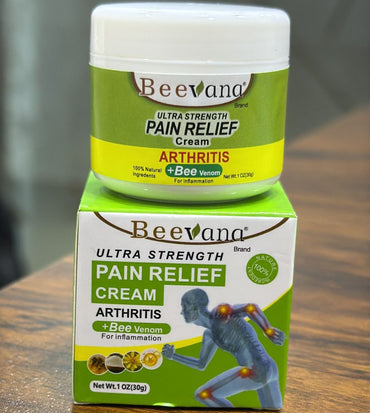 Beevana Ultra Strength Pain Relief Cream Providing Effective Comfort Soothing Formula Everyday Pain Care Support - 30g