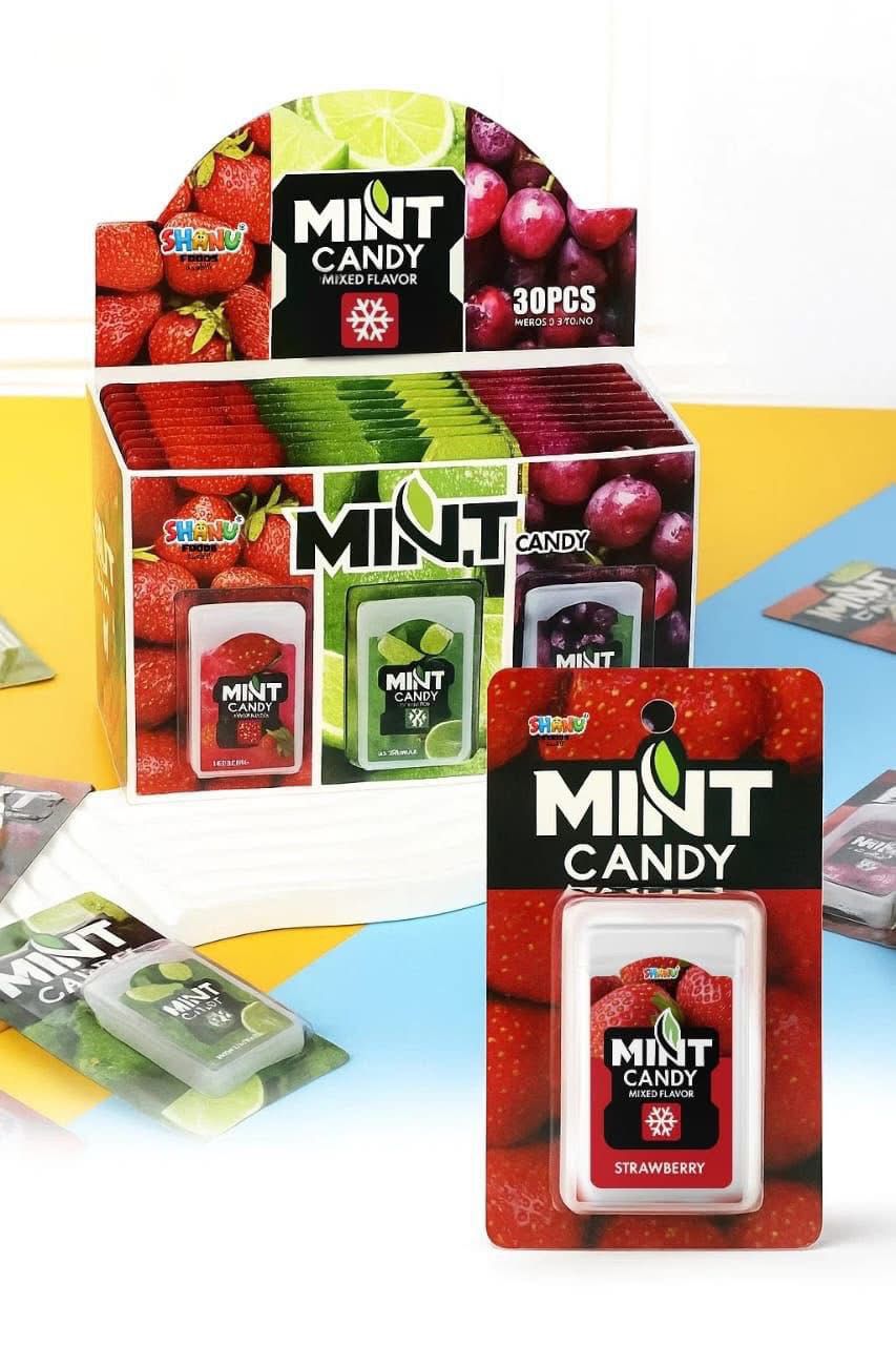 Shanu Mint Candy | Fruit‑Flavored Mint Tablets | 30pcs Box | Refreshing Sweet Treats