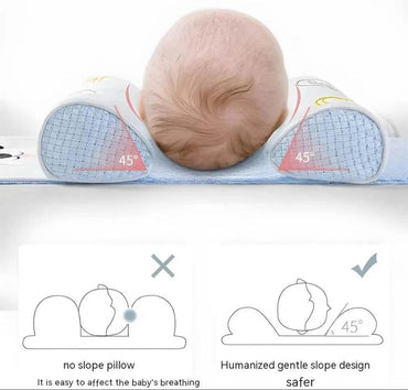 Adjustable Newborn Baby Head Shaping Pillow | Prevents Flat Head | Soft & Comfortable Support ( Random Color and Design )