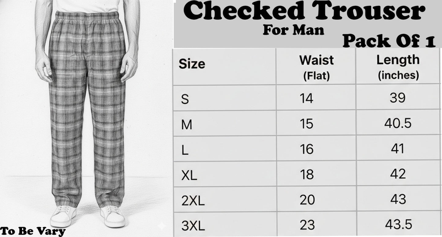 Pack of 1 Pcs Trousers For Men for Boys