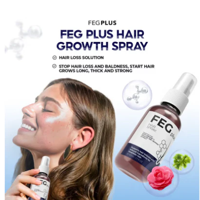 FEG Plus Hair Growth Spray Stimulate Follicles Reduce Hair Fall And Encourage Thicker Healthier Hair - 60ML