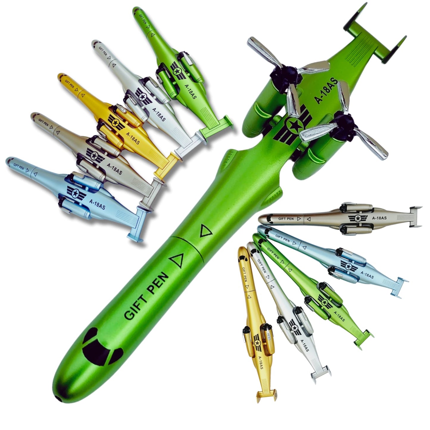 Airplane Design Metal Ballpoint Pen – Creative Aircraft Shape Gift Pen for Kids & Adults | 1Pc