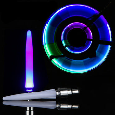 Motion Activated Glow Bike Flashlight – Multicolor LED Tire Valve Cap Wheel Light for Bicycle, Car & Motorcycle