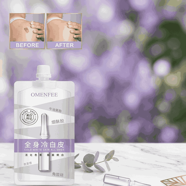 OMENFEE Cold White Skin All Over Whitening Lotion | Intensive Body Brightening Serum | Dark Spot Corrector & Skin Tone Enhancer