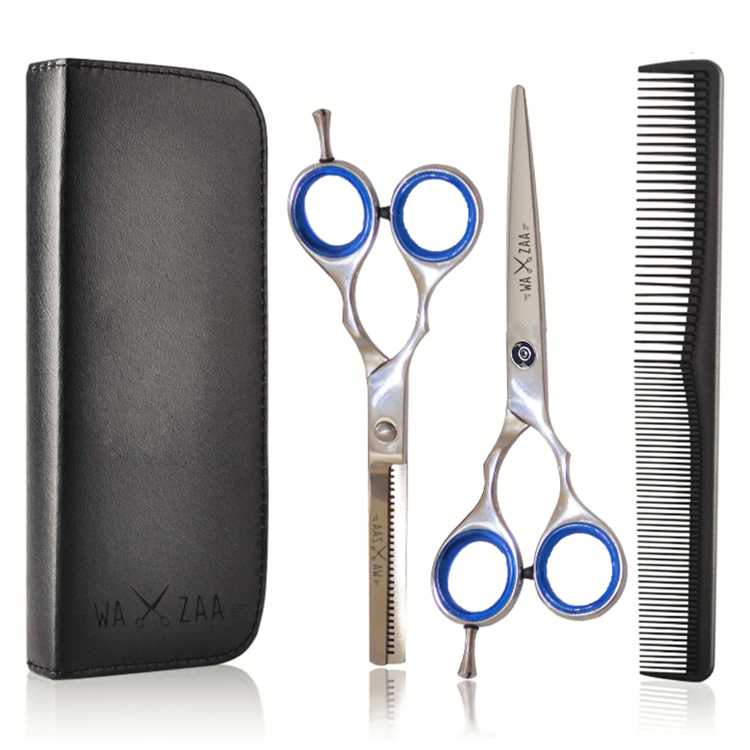 WAXZAA Professional Barber Scissors Kit – Premium Hair Cutting Accessories
