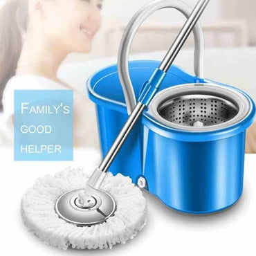 360 Rotating Cleaning Mop Interchangeable Mop Floor Compact Twisted Mop Accessories Household Mop Tool (Big Size)random color