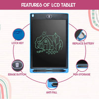 Hardbound MULTI COLOUR LCD Writing Pad LCD Tablet - 10
