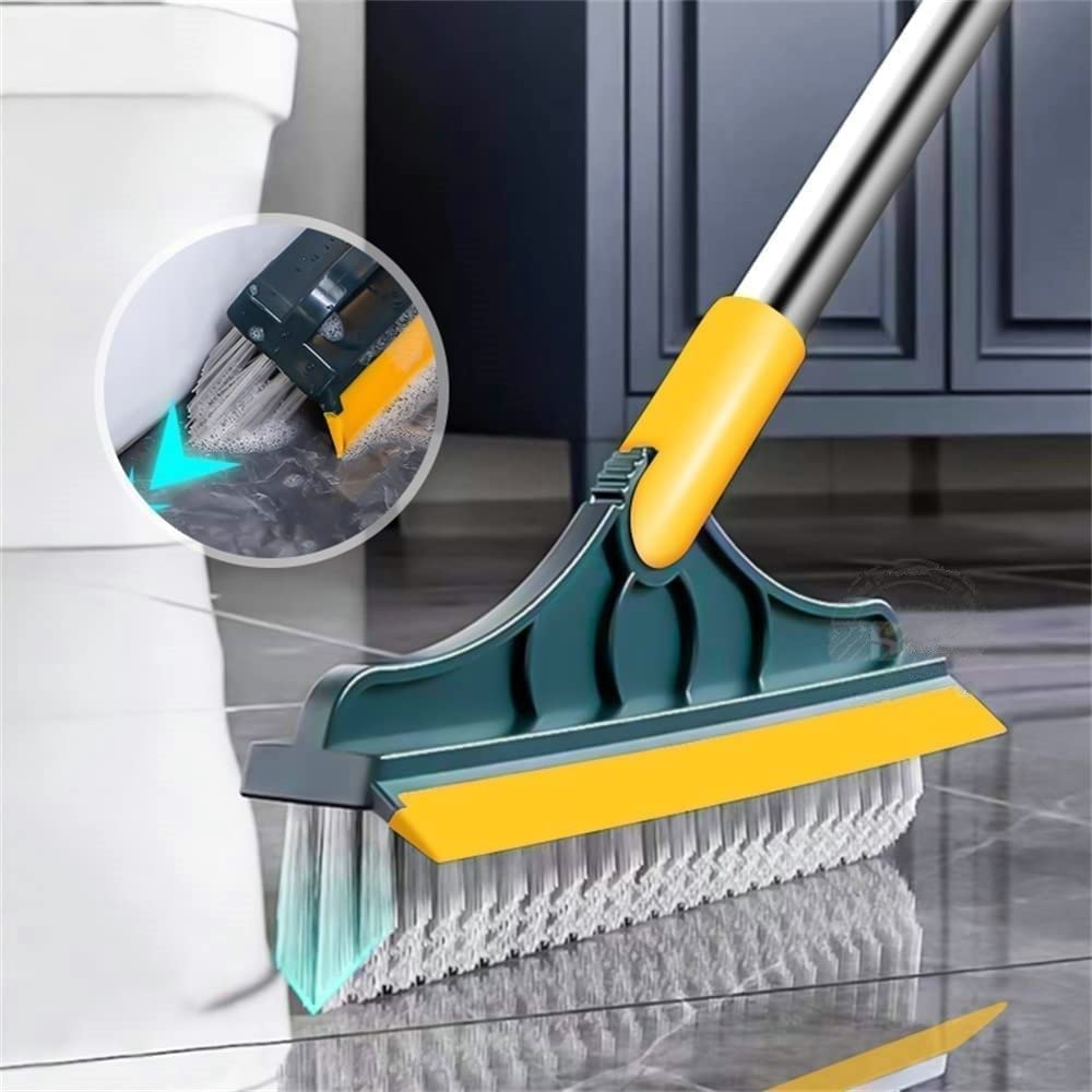 2-in-1 Floor Cleaning Brush with 120° Rotating Head | Multipurpose Scrubber for Bathroom, Tiles & Windows
