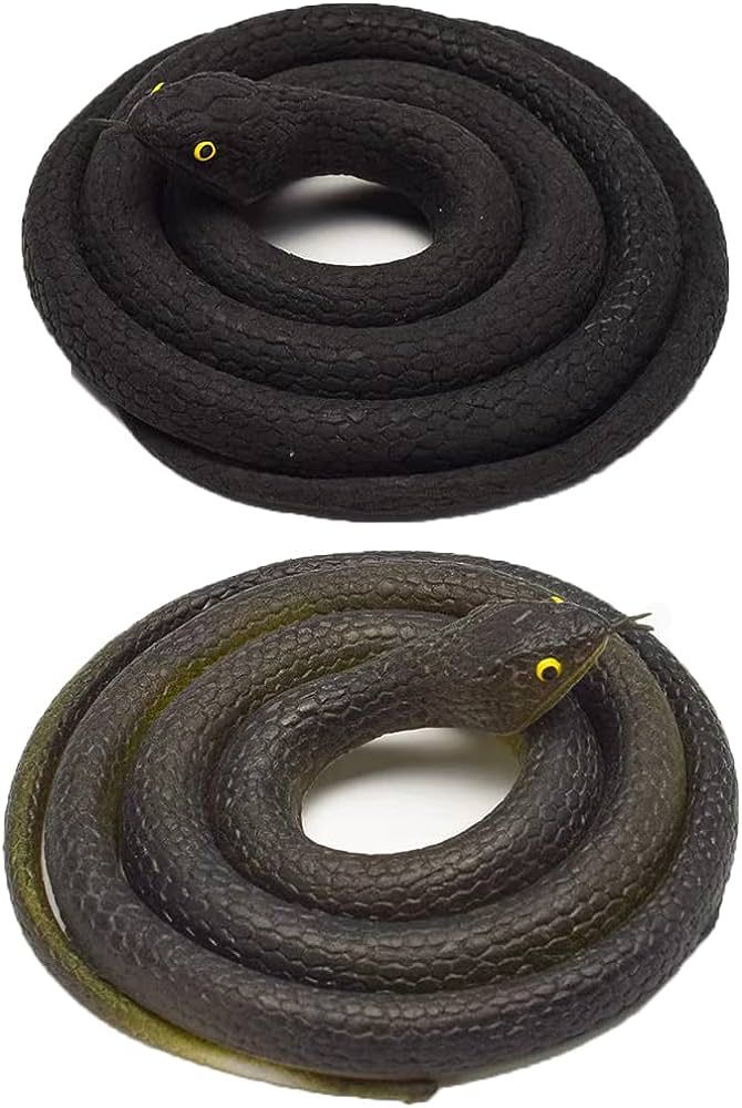 Realistic Rubber Snakes Long Fake Snake,Pranks Toy Snakes