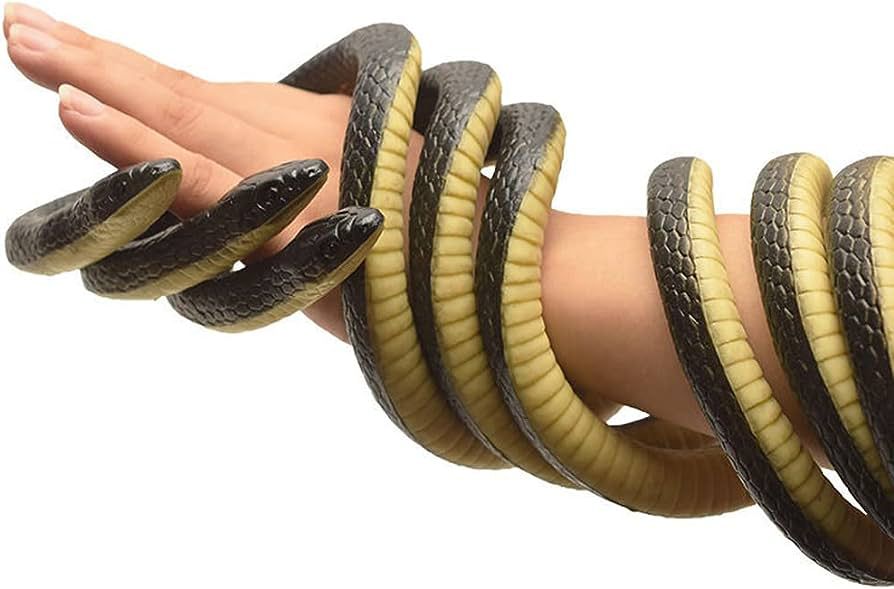 Realistic Rubber Snakes Long Fake Snake,Pranks Toy Snakes
