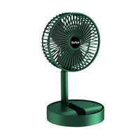 Folding Telescopic Floor Fan 3 Gears Summer Silent Desktop Retractable Fan for Office Bedroom School USB Rechargeable Ventilator