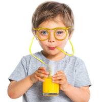 Funny glasses drinking Straw (random color)