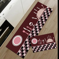 Antislip mats pack of 2pcs (Random Design)size:40*120&40*60cm