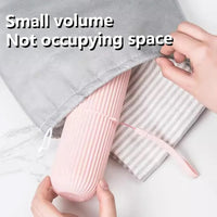 Portable Toothbrush Holder Toothpaste Storage Cup Household Travel Nordic Simple Bathroom Toothbrush Protect Wash Tooth Set Box (random color)