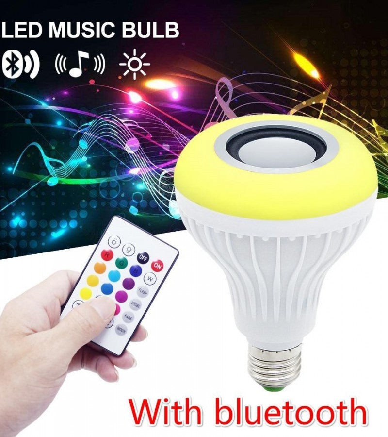 Smart LED Light Bulb with Built-in Bluetooth Speaker + Remote | Best Quality Bluetooth Speaker