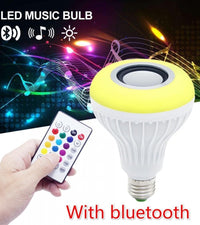 Smart LED Light Bulb with Built-in Bluetooth Speaker + Remote | Best Quality Bluetooth Speaker