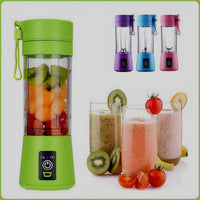 Portable Mini 6 blade Juicer blender | Outdoor Juicing Cup (380ml) - Rechargeable [random]