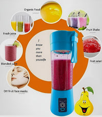 Portable Mini 6 blade Juicer blender | Outdoor Juicing Cup (380ml) - Rechargeable [random]