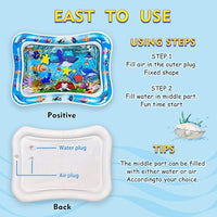 Inflatable Leakproof Tummy Time Water Mat for Kids – Safe & Fun Baby Play Mat (Random Color