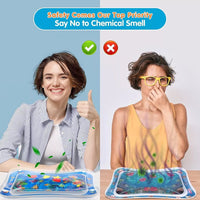 Inflatable Leakproof Tummy Time Water Mat for Kids – Safe & Fun Baby Play Mat (Random Color