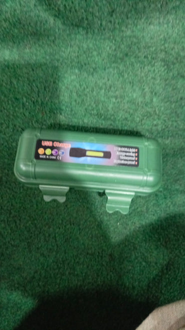 USB Charging XPE+COB LED Flashlight Lamp Torch With Clip Three Mode Zoomable Lamp Built in Battery with Box