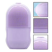 Ice Roller Facial Massage | Silicone Cleansing Ice Lattice | Ice Cube Roller With Scrub –(WITHBOX ) Random Color