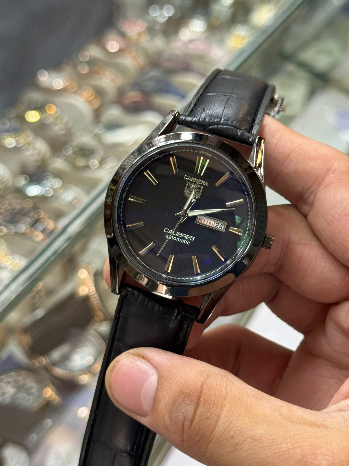 Carrera Calibre 5 - Luxury Swiss Watch With Leather Strap Mens Watch Wrist Watch | Best Quality Men Watch | Best Quality Analog Watch For Men -