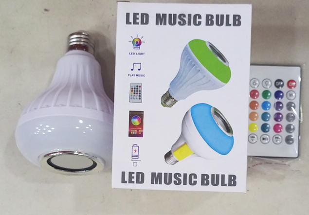 Smart LED Light Bulb with Built-in Bluetooth Speaker + Remote | Best Quality Bluetooth Speaker