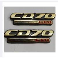 4-Piece Tenki & Tappa Monogram Set for CD70 – Universal Honda Style Badges | Best Quality Mono Set