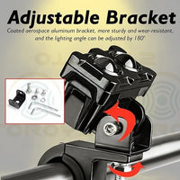 Motorcycle Robot Dual Colour LED Work & Driving Lights – 5000K–6500K Two-Color External Headlights / Fog Lamp - Pack Of 01