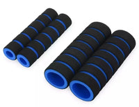 4pcs/Set Universal Grip Comfort Foam Handle Bar Motorcycle, Bicycle | motorcycle handle foam grip - Blue