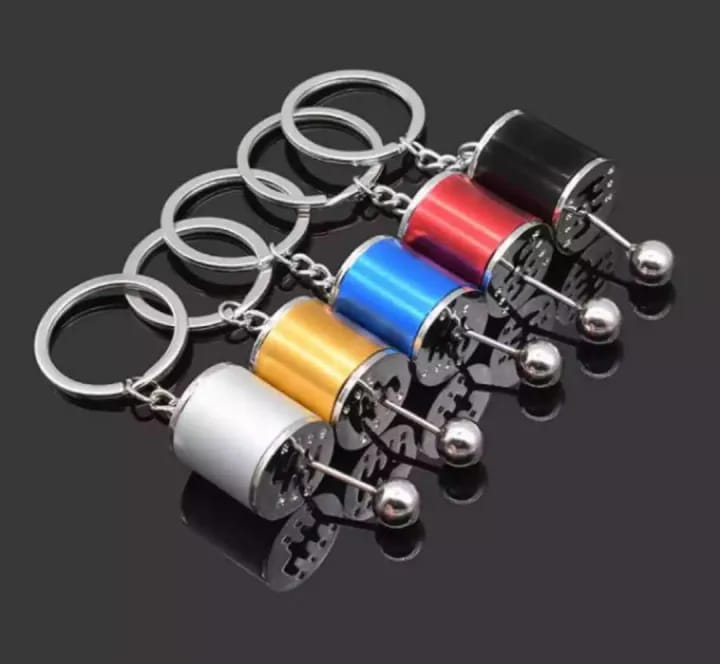 Car Gearbox Manual Transmission Lever Keychain – Metal Pendant Keyring | Key-Chain For Bikes & Cars - Random Color