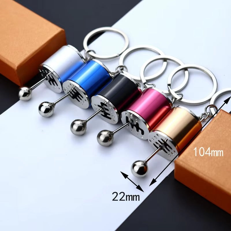 Car Gearbox Manual Transmission Lever Keychain – Metal Pendant Keyring | Key-Chain For Bikes & Cars - Random Color