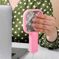 Mini USB Rechargeable Mosquito Racket with UV Light – Portable Electric Bug Zapper & Fly Swatter for Indoor/Outdoor Use, Home, Office, Travel & Camping