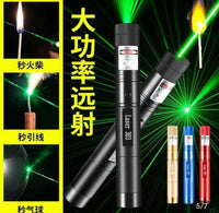 Special Edition High-Power 303 Green Laser Pointer with Adjustable Focus, 8 Designs & Shapes, 5km Range – Rechargeable Battery, Charger & Safety Lock