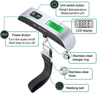 Portable Digital Luggage Scale – LCD Display & Unit Conversion for Travel