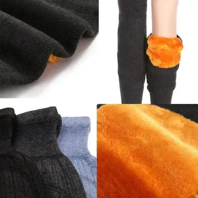1 Pair Knee Warmer | Winter Warm Thermal Knee Warmers | Knee Protector - Without Belt (Random Color)