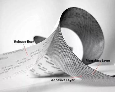 Mesh Roll Tape Window Screen Repair Patch – Strong Self-Adhesive Fiberglass Mesh, Easy DIY Screen Repair Tape For Windows & Doors