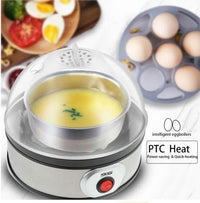 DSP Professional 350W Electric Egg Boiler With Steam Rack And Measuring Cup