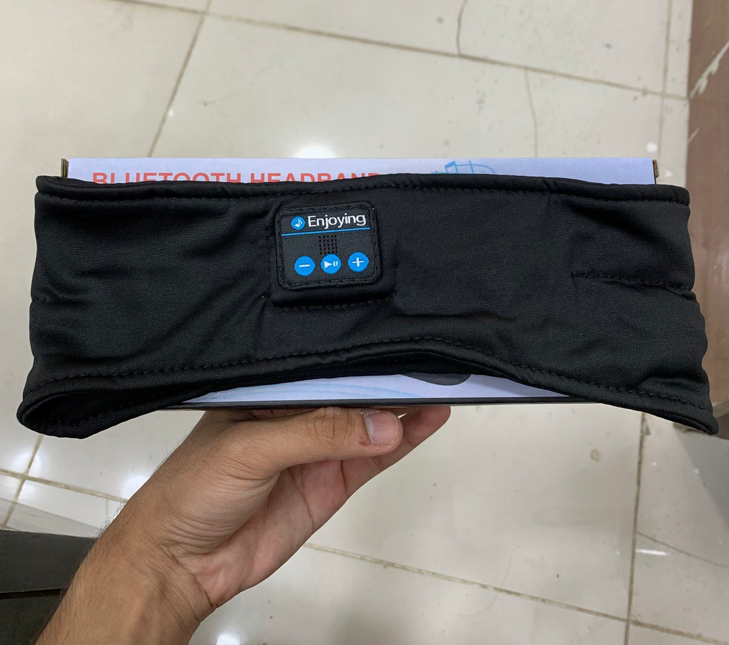 Wireless Bluetooth Music Headband With Built-In Headphones For Sports, Running, Gym, And Sleep – Comfortable Fabric Design With Hands-Free Calling
