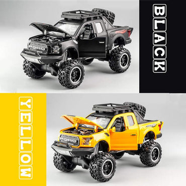 Ford F-150 Raptor Pickup Truck Toy Model With Touch Sensor – Realistic, Durable, And Easy-To-Operate (Random Colors)
