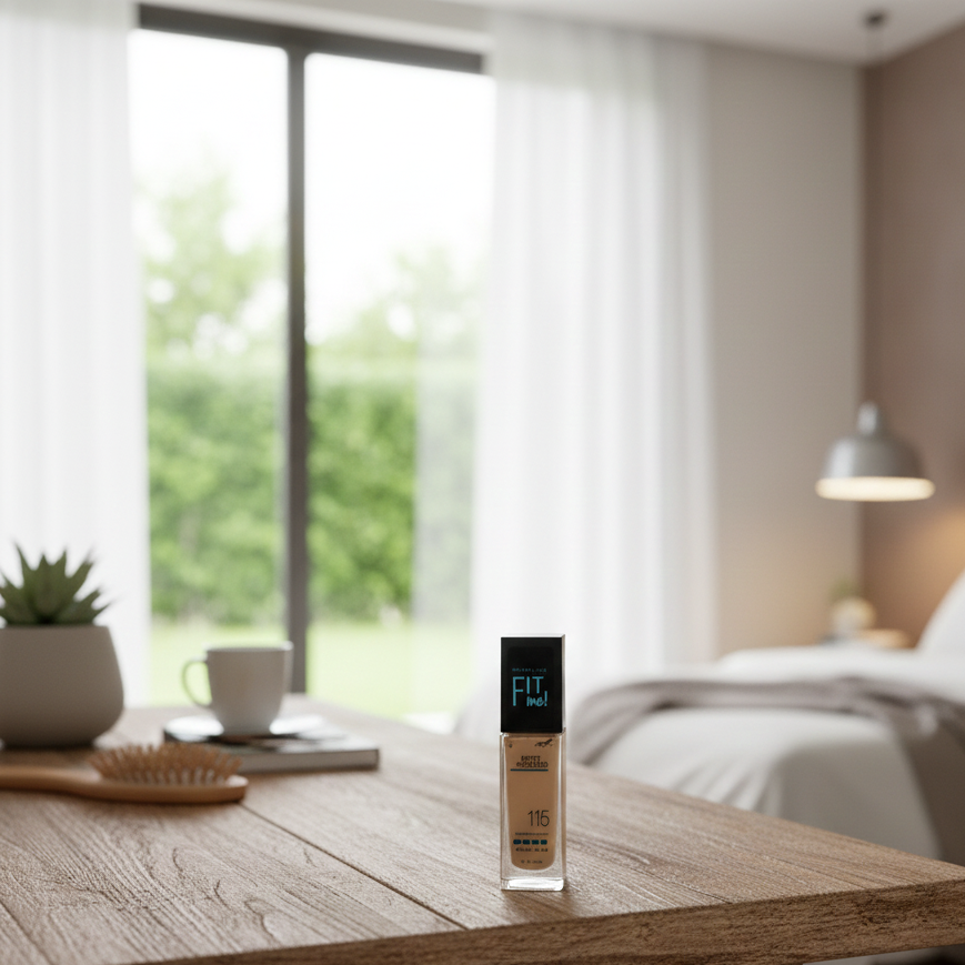 Fit Me Matte And Poreless Liquid Foundation 115 Ivory For Daily Makeup And Natural Look - 30ML