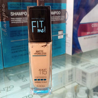 Fit Me Matte And Poreless Liquid Foundation 115 Ivory For Daily Makeup And Natural Look - 30ML