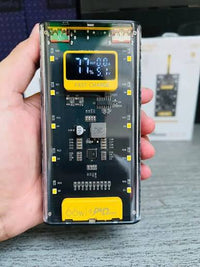 66W Super Fast Charging Transparent Power Bank 20000 MAH with Digital Display