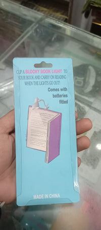 Mini Book Light with Clip – Portable LED Reading Lamp, Travel Bedroom Night Light, Eye Protection (Random Color)