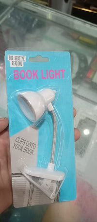 Mini Book Light with Clip – Portable LED Reading Lamp, Travel Bedroom Night Light, Eye Protection (Random Color)